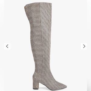 Kurt Geiger over the knee rhinestone boots